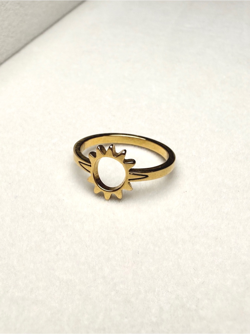 Gilded Grit Petite Gold Sun Ring